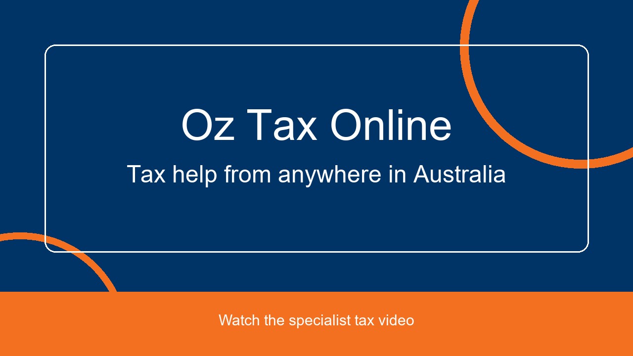 Oz Tax Online video thumbnail for tax help from anywhere in Australia